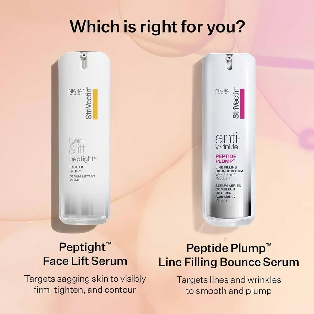 StriVectin Tighten & Lift Peptight Face Lift Serum Tightening & Brightening 1oz